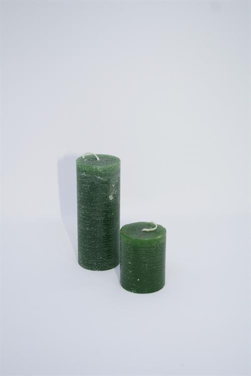 Grangrøn bloklys højde 5cm